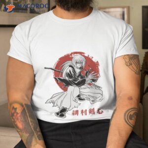 kanji rurouni kenshin samurai x anime art shirt tshirt