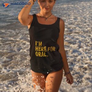 kansas state wildcats im here for oral shirt tank top