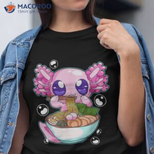 Kawaii Axolotl Ra Noodles Japanese Anime Kids Shirt