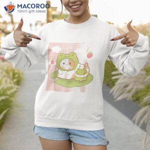 kawaii cat frog strawberry retro 90s cottagecore aesthetic shirt sweatshirt