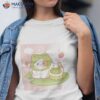 Kawaii Cat Frog Strawberry Retro 90s Cottagecore Aesthetic Shirt