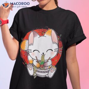 Kawaii Ra Cat, Japanese Neko Noodle Funny Vintage Anime Shirt