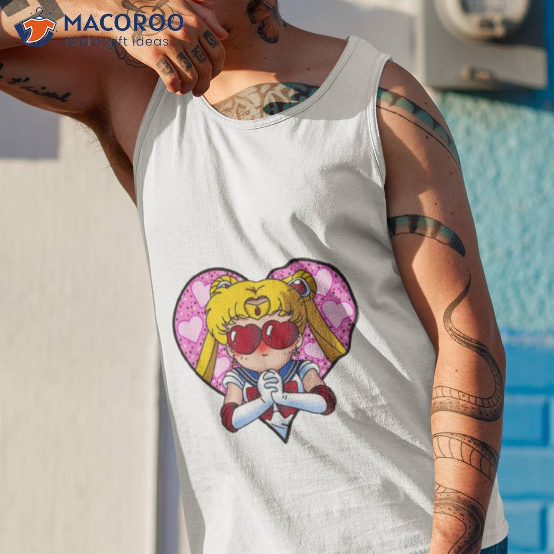 Kawaii Sailor Moon Heart Design Shirt Kawaii Sailor Moon Heart Design Shirt