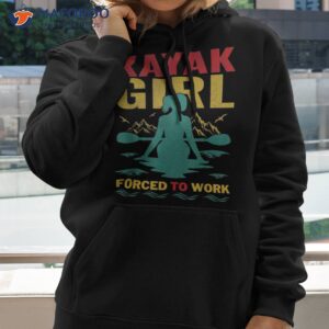 kayaker girl canoeing paddling boat lover kayak water sport shirt hoodie