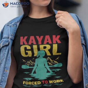 kayaker girl canoeing paddling boat lover kayak water sport shirt tshirt