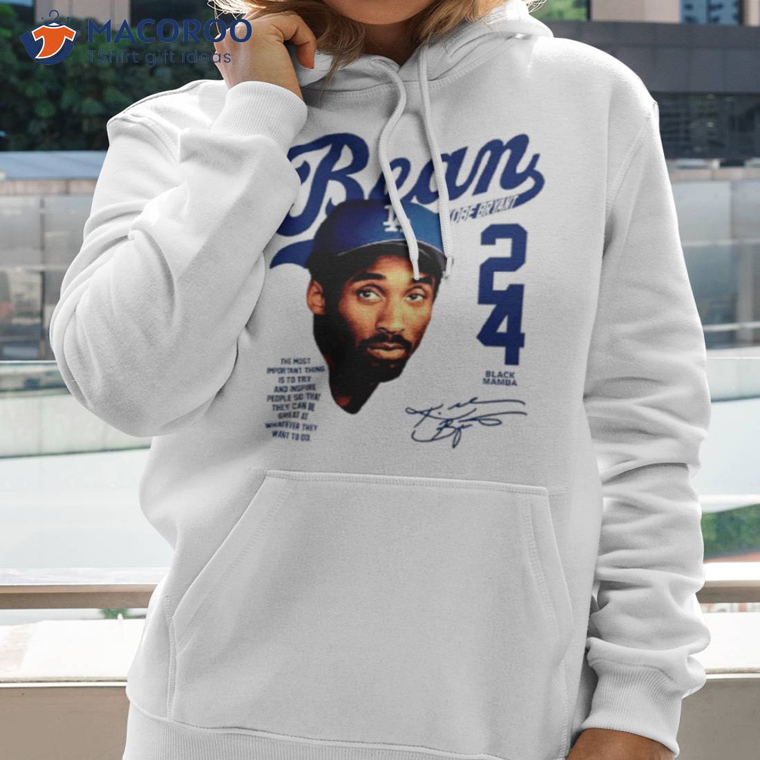 Kobe Bryant Los Angeles Dodgers signature KB Bean shirt, hoodie