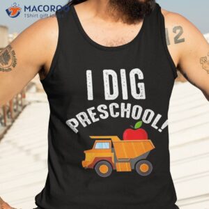 kids i dig preschool funny trash bin trucker back to school shirt tank top 3