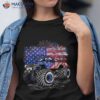 Kids Monster Truck Boys Usa American Flag July 4th Parties Shirt