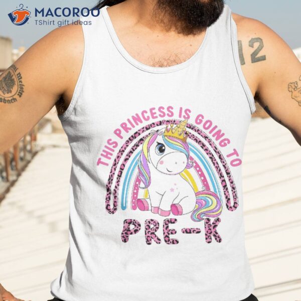 Kids This Little Princess Is Going To Pre-k Back School Shirt