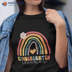 Kinder Rainbow Style For Teachers Hello Kindergarten Shirt