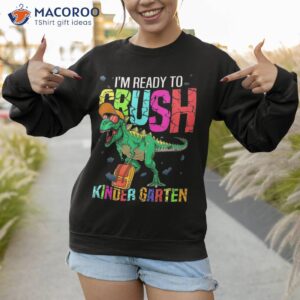 kindergarten dinosaur monster truck back to school boy girl shirt sweatshirt 1