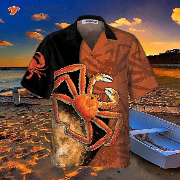 “king Crab Hawaiian Shirt: Cool Shirt For – King Gift”