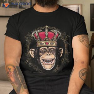 King Monkey Wearing Crown – Queen Animal Shirt
