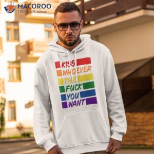 kiss whoever the fuck you want pride 2023 shirt hoodie 2