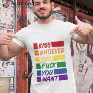 kiss whoever the fuck you want pride 2023 shirt tshirt 1
