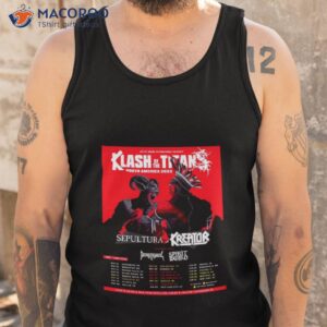 klash of the titan north america 2023 sepultura kreator special guest death angel spirit world fan gifts t shirt tank top