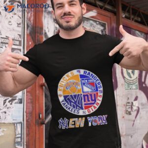 knicks rangers yankees and giants new york sport teams shirt tshirt 1