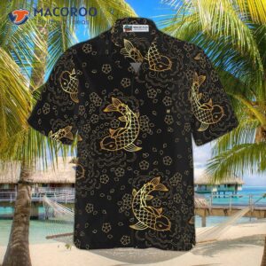 koi fish seamless pattern hawaiian shirt 2
