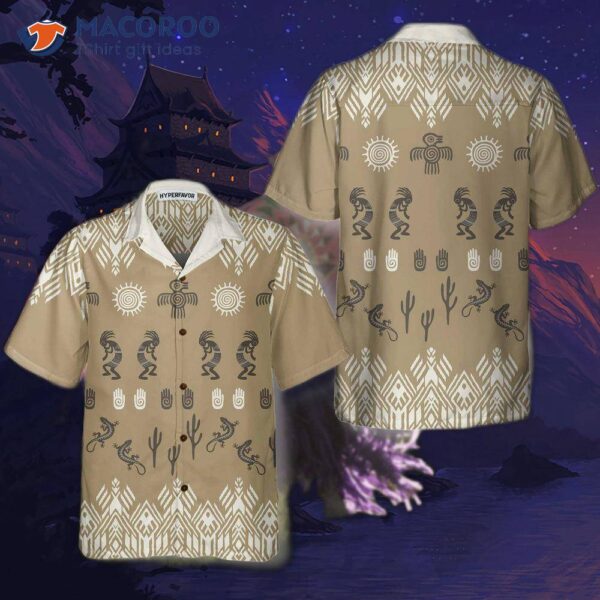 Kokopelli Native American Hawaiian Shirt, Unique Gift