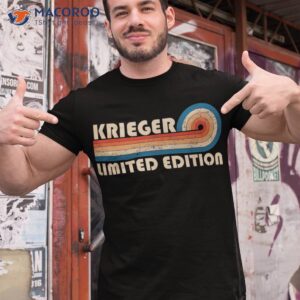 krieger surname retro vintage 80s 90s birthday reunion shirt tshirt 1