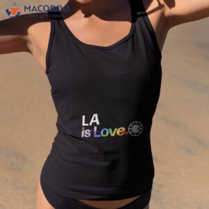 la clippers is love city pride team logo shirt tank top 2