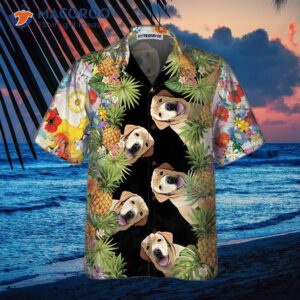 Labrador Retriever Aloha Hawaiian Shirt 2 labrador retriever aloha hawaiian shirt funny yellow shirt for amp 2