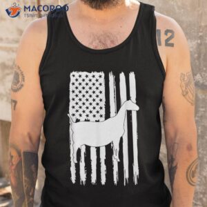 lamancha goat american flag usa patriot dad shirt tank top