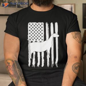 Lamancha Goat American Flag Usa Patriot Dad Shirt