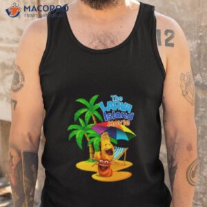 larva island cartoon logo shirt tank top