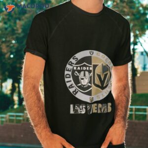 las vegas raiders vs vegas golden knights las vegas champion 2023 logo shirt tshirt