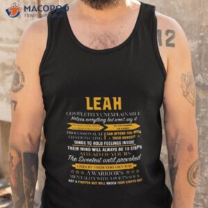 leah completely unexplainable shirt tank top