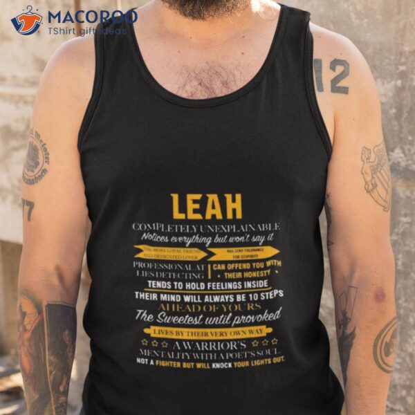 Leah Completely Unexplainable Shirt