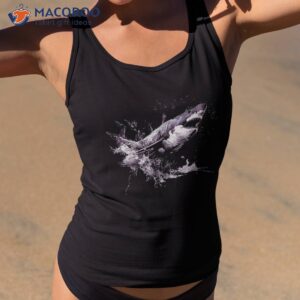 leaping shark dynamic ocean predator shirt tank top 2