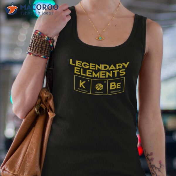 Legendary Elets Of Basketball, K-o-be, Periodic Table Fun Shirt