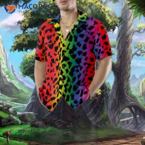 leopard print rainbow colored lgbt hawaiian shirt 4