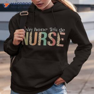 leopard telephone triage nurse print for nursing student shirt hoodie 3