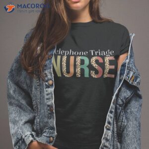 leopard telephone triage nurse print for nursing student shirt tshirt 2