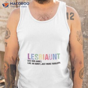 lesbiaunt equality pride cool aunt shirt tank top