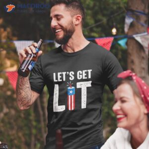 Let’s Get Lit Funny July 4th Fireworks Shirt