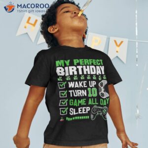 Level 10 Birthday Gaming Year Old Video Games Gift Boys Shirt