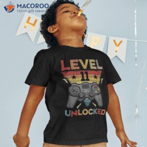 Level 11 Birthday Boy Year Old Video Games Gaming Gift Shirt