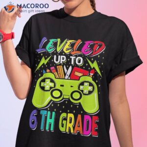 Leveled Up To 6th Grade Gamer Back School First Day Boys Shirt