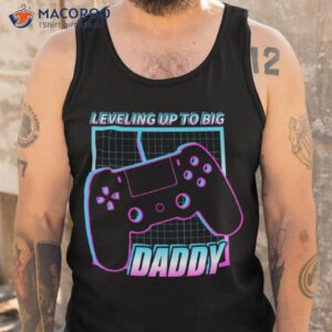 leveling up to daddy shirt tank top