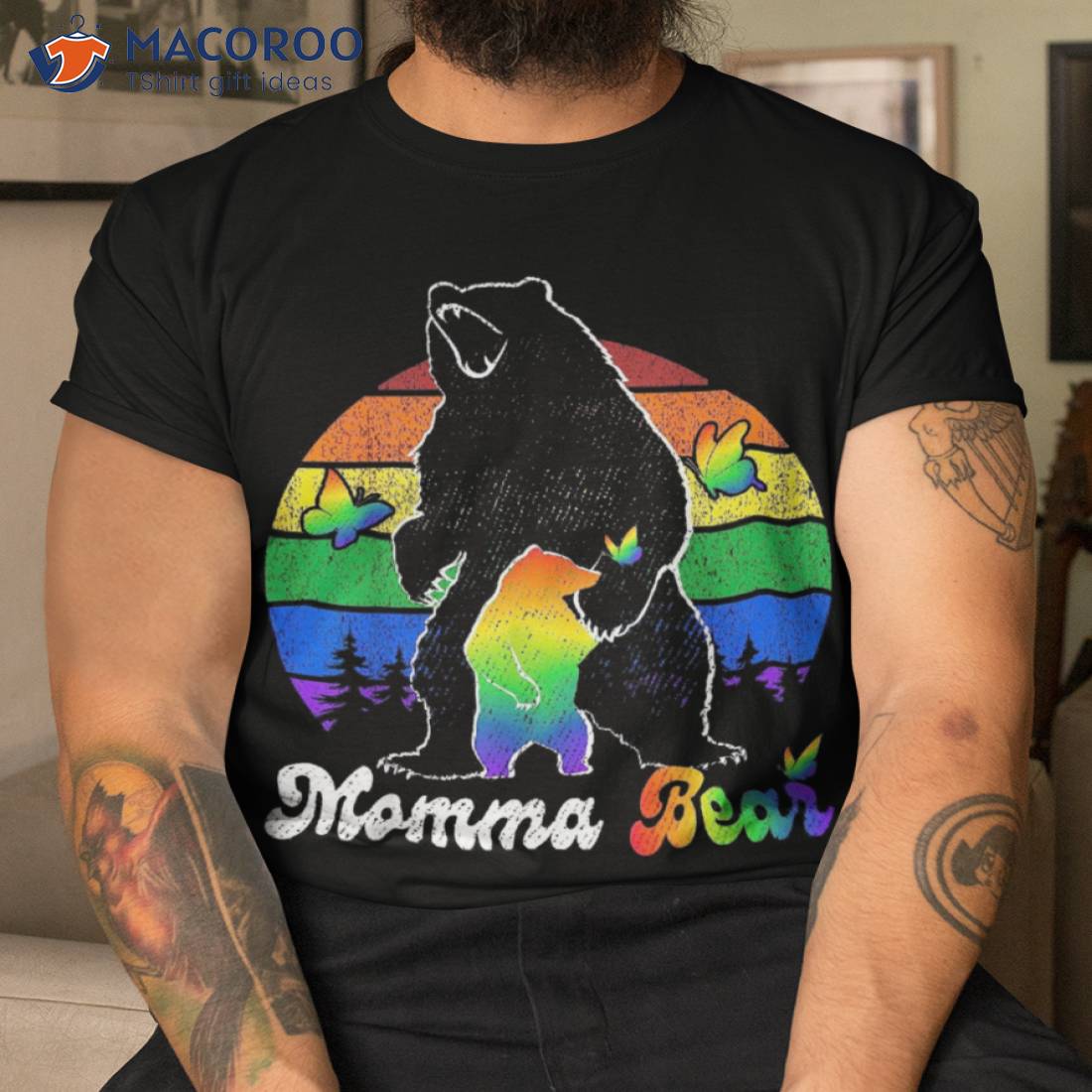 Lgbt Mama Momma Bear Gay Pride Proud Mom Mother S Day Shirt Tshirt