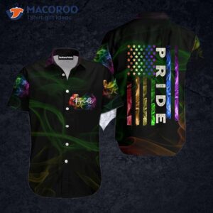 lgbt pride month flag black hawaiian shirts 1