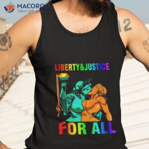 liberty n justice for all lesbian kissing statue of liberty shirt tank top 3