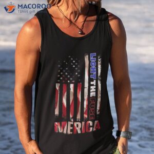 light the fuse 4th of july american flag usa funny patriotic shirt tank top