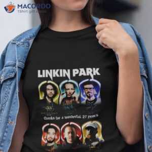 linkin park thanks for a wonderful 27 years signatures shirt tshirt