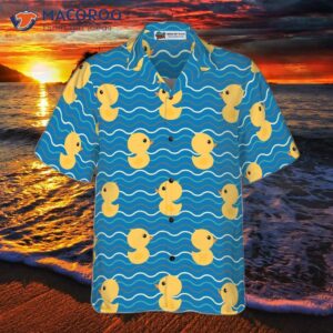 little ducks on the water hawaiian shirt 3
