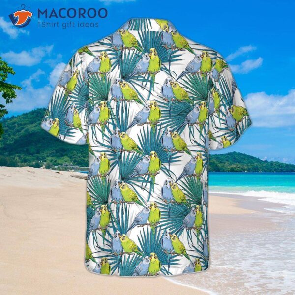 Little Green Parrot Hawaiian Shirt For